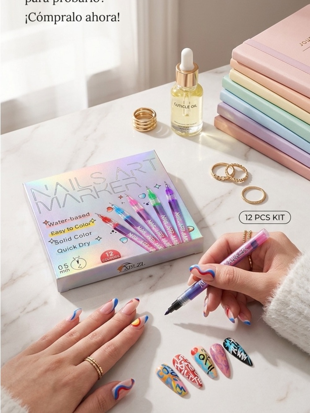 Kit de marcadores de arte de uñas